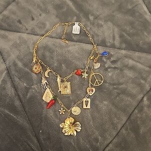Charming Gold Charm Necklace
